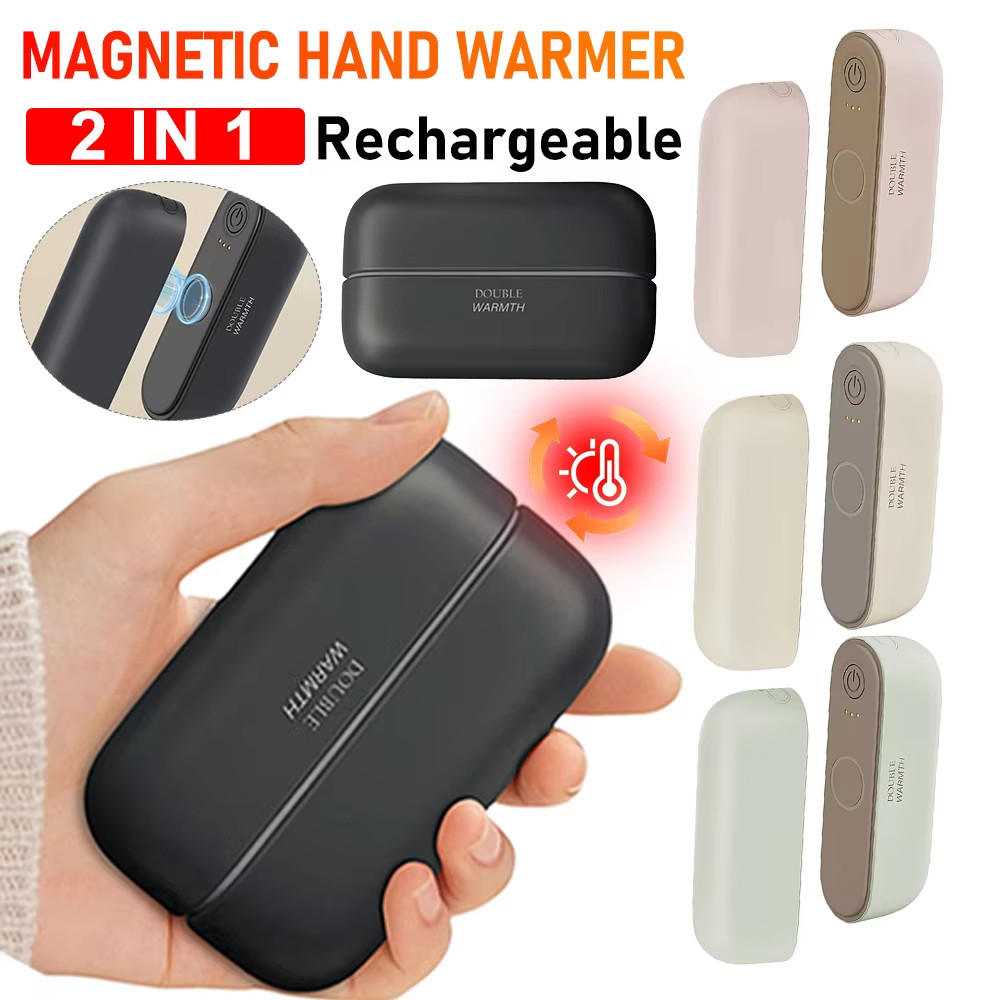 Máy sưởi tay có thể sạc lại bằng giấy kép USB Máy sưởi tay nhẹ dành cho nam nữ PocketHeater mùa đông