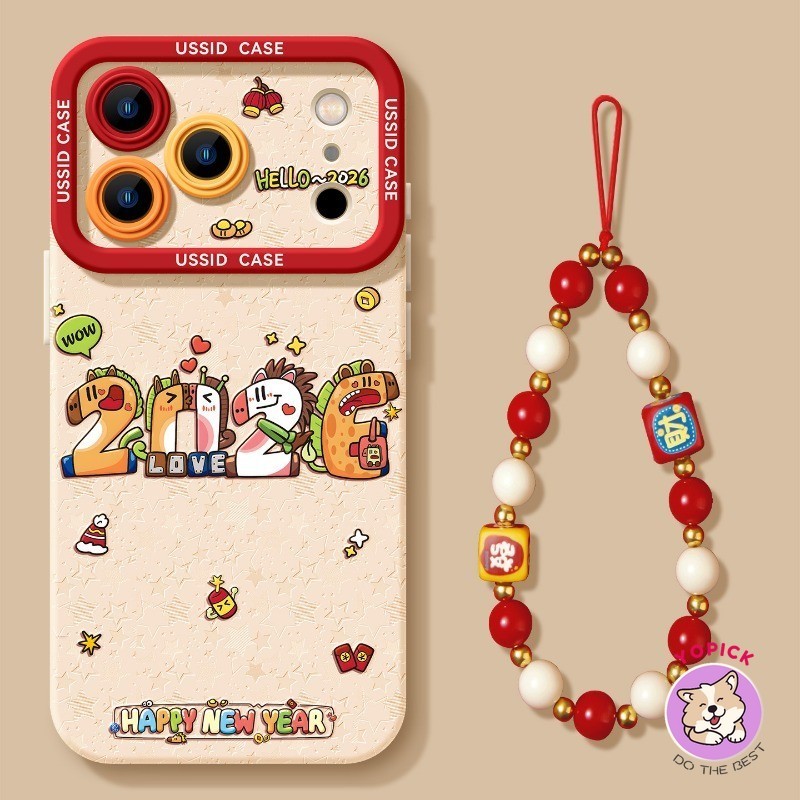 Thích hợp cho IPhone17 16 15 11 12 13 14 Pro Max 7Plus 16 8 15 PlusS Max XR X Năm Mới Số Vỏ Điện Tho