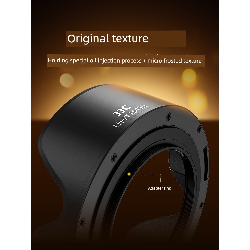 JJC Thích Hợp Cho Fuji XC 15-45mm Hood XT50 XS20 XT100 XT30 XA7 XT200 X-S10 Phụ Kiện Ống Kính 18mm F