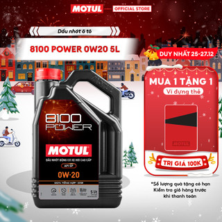  Dầu nhớt xe ô tô MOTUL 8100 POWER 0W20 4X5L VN 