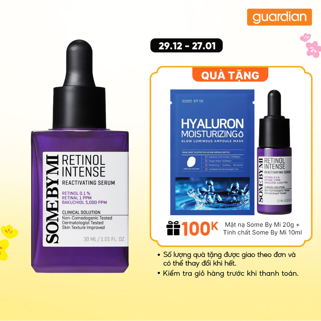 Tinh Chất Hỗ Trợ Cải Thiện Lão Hóa Some By Mi Retinol Intense Reactivating Serum 30Ml