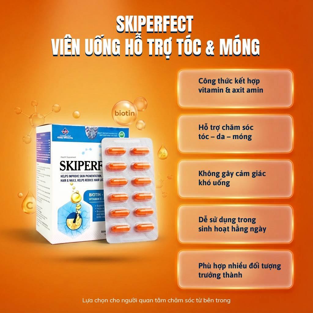 L-Cystine + Biotin + Vitamin E – Hỗ Trợ Chống Oxy Hóa, Chăm Sóc Da Khô & Da Sẫm Màu