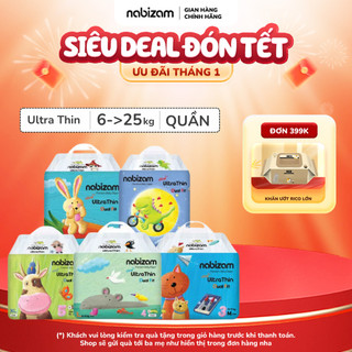  Tã Bỉm Quần NABIZAM Ultra Thin Nội Địa Hàn Mềm Mỏng Size M32 L30 XL26 2XL22 3XL20 Cho Bé 6-25kg 