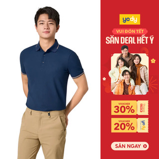  Áo Polo Nam Yody Vải Siêu Co Giãn Bo Cổ Dệt Thoải Mái Hạn Chế Bám Mồ Hôi MCPO25S037 