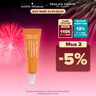  Tinh Chất Làm Sáng Da Và Mờ Nám Chuyên Sâu Paula's Choice 25% Vitamin C + Glutathione Clinical Serum -5ml mã 1497 