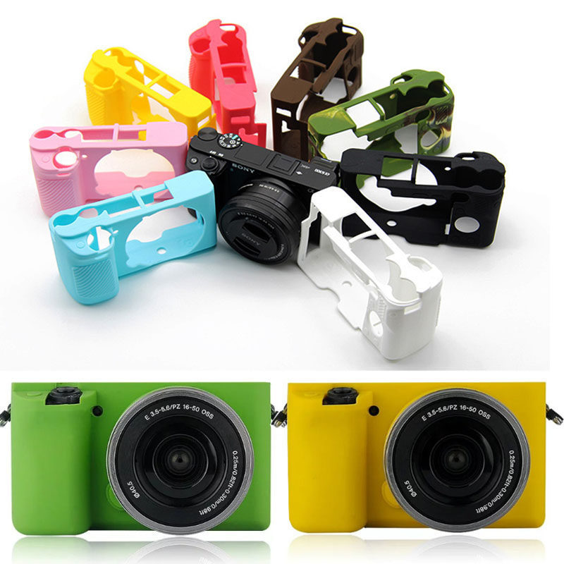 túi máy ảnh túi đựng máy ảnh Túi đựng máy ảnh đơn vi mô Sony A6300/A6400 vỏ silicon A6000 vỏ bảo vệ 