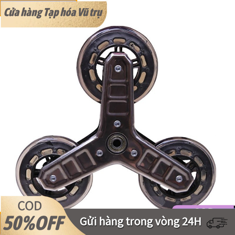 【48h】2 Chiếc Bánh Xe Leo Núi PU – Thay Thế Bánh Xe Đẩy, Xe Leo Cầu Thang, Xe Vận Chuyển