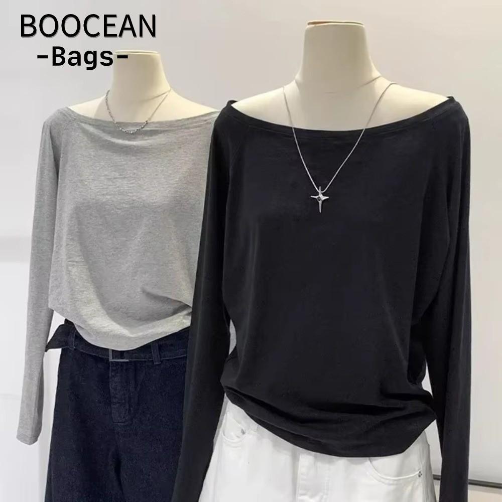 Áo sơ mi một vai BOOCEAN, vải cotton thoải mái