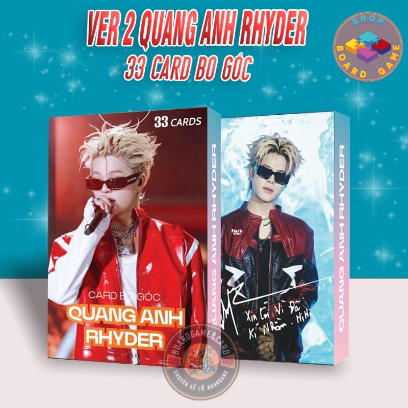 Ảnh QUANG ANH RHYDER Anh Trai Say Hi 33 Tấm Ảnh Có Chữ Ký - Card Anh Trai Say Hi Photocard Hình Ảnh 