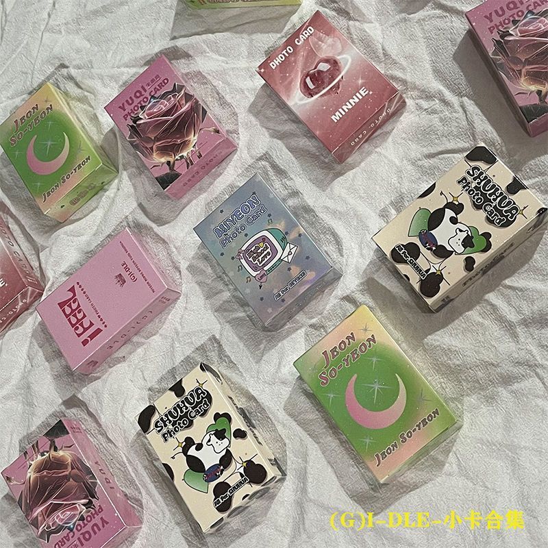 Gidle Laser Photocard Ye Shuhuatian Xiaojuan Minnie Song Yuqi (G) I-DLE Hàng hóa Đóng hộp Thẻ lomo