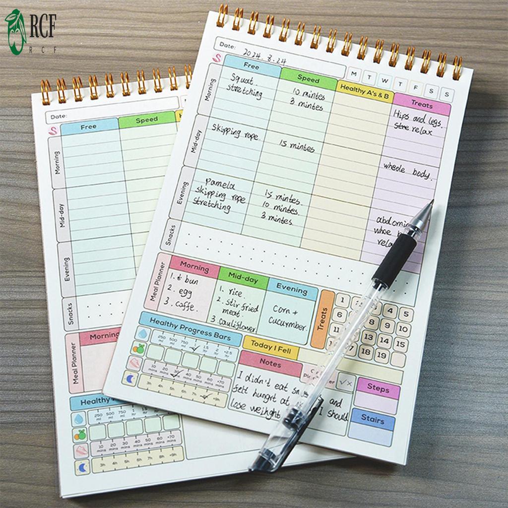 A5 Calo Tracker Notebook Coil Bound Health Fitness Diet Water Log Journal