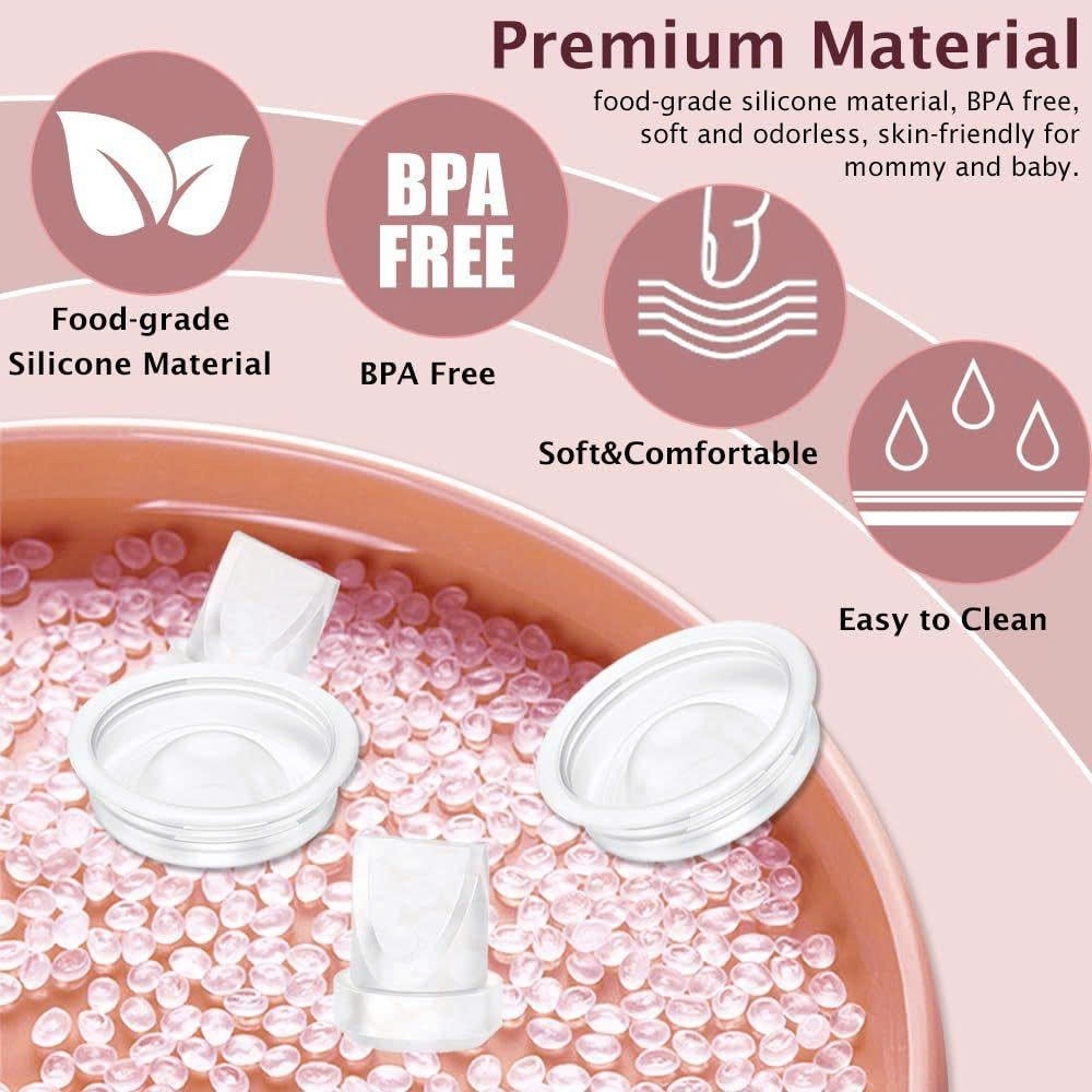 Phụ kiện máy hút sữa điện rãnh tay Momcozy S9 / S12 / S12 Pro / Van chân không / Màng silicone