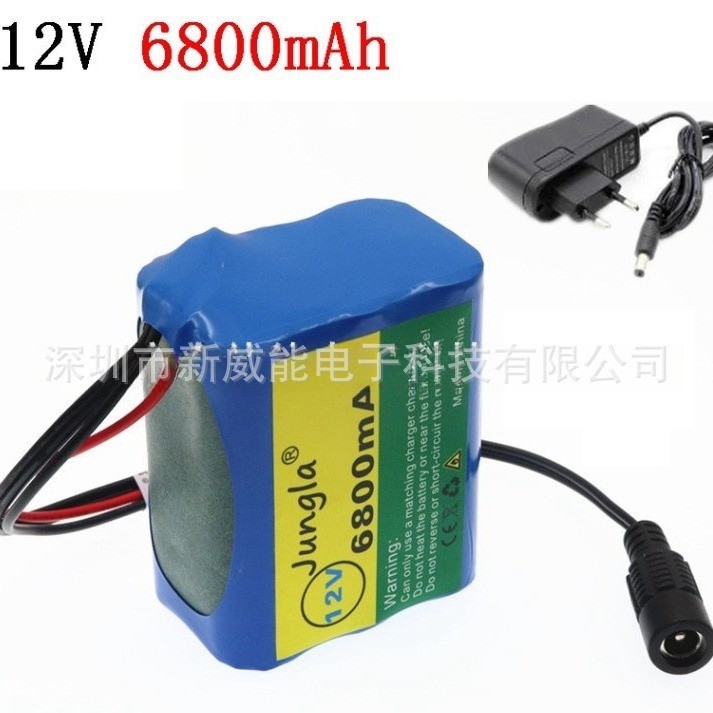 Pin Lithium 18650 3S2P 12V 6800mah Pin Sạc Pin Lithium Với BMS + Sạc