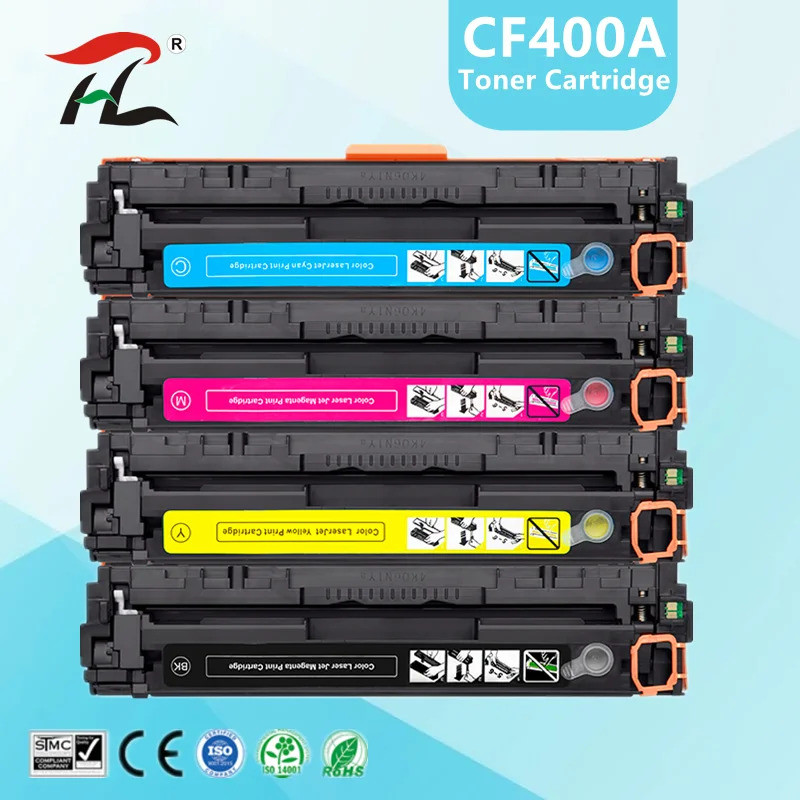 CF400A cf400 CF401A cf402a cf403A 201A Hộp Mực Màu Tương Thích Cho HP LaserJet Pro M252dn M252n MFP 
