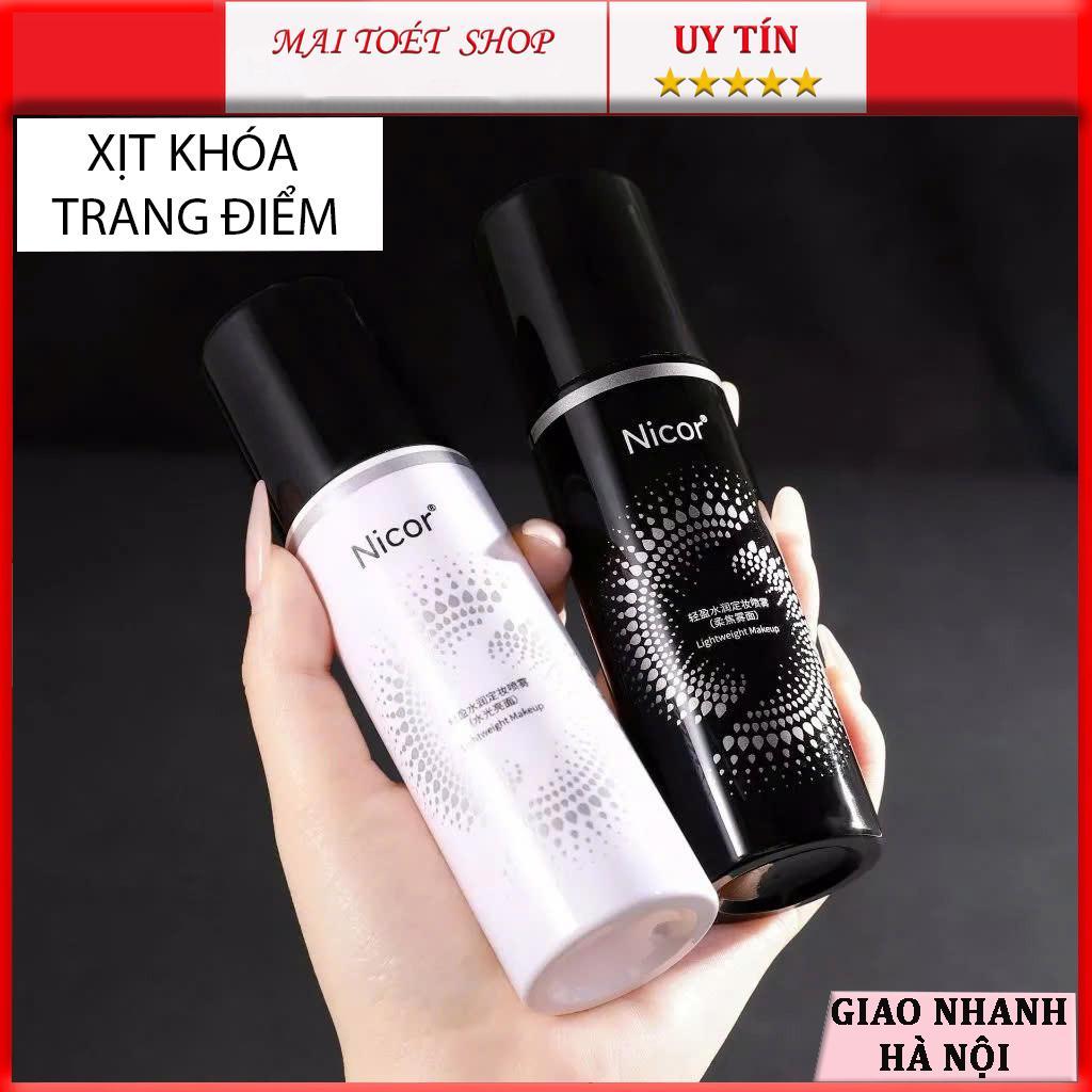 Xịt Khóa Cố Định Trang Điểm Xịt Khoá Makeup Nicor 100ml Lâu Trôi Dưỡng Ẩm Kiềm Dầu | BigBuy360 - bigbuy360.vn