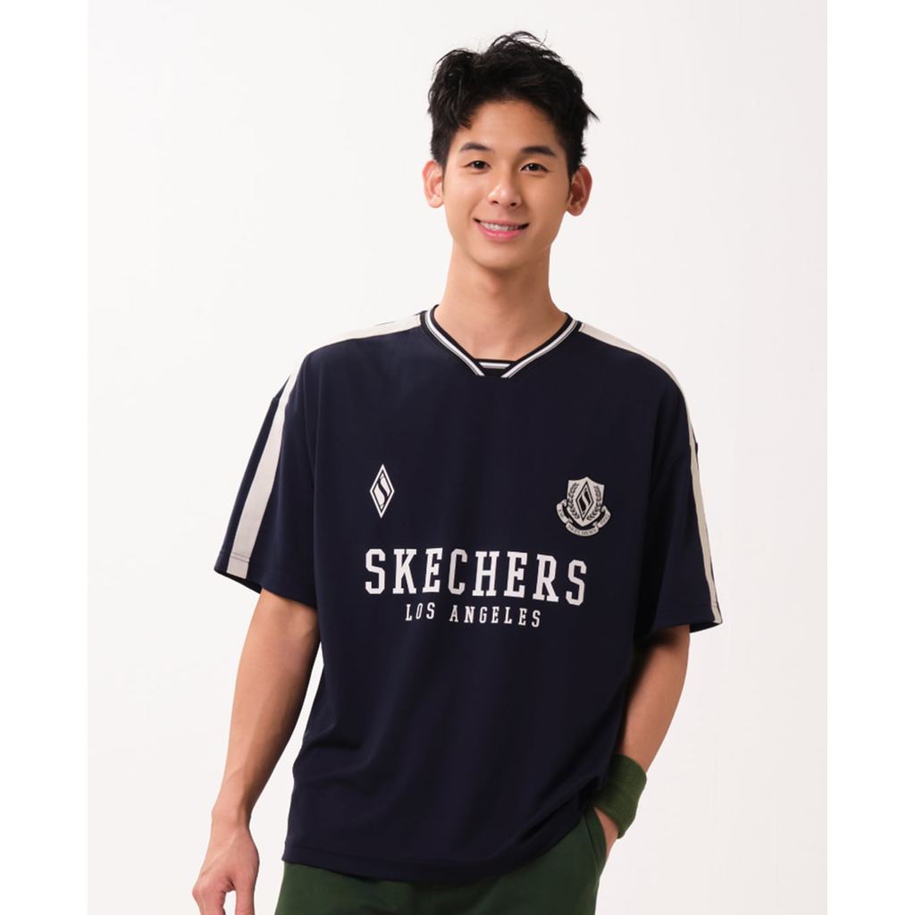 SKECHERS - Áo thun nam cổ tròn tay ngắn Game On Iconic_SL126M213-002Z
