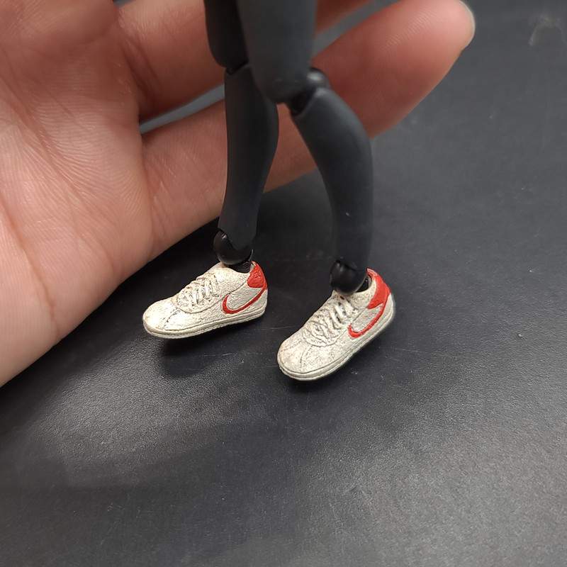 1 / 12 Người Lính Phụ Kiện figma Giày 20cm shf Nhân Vật Hành Động Nữ Cơ Thể Mẫu Ván Trượt Giày Máy B