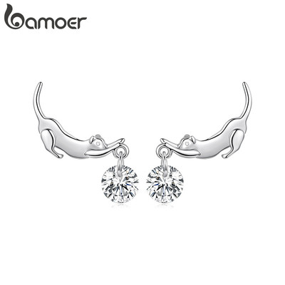 Bông tai Bamoer Bông tai trang sức mèo Quà tặng cho nữ