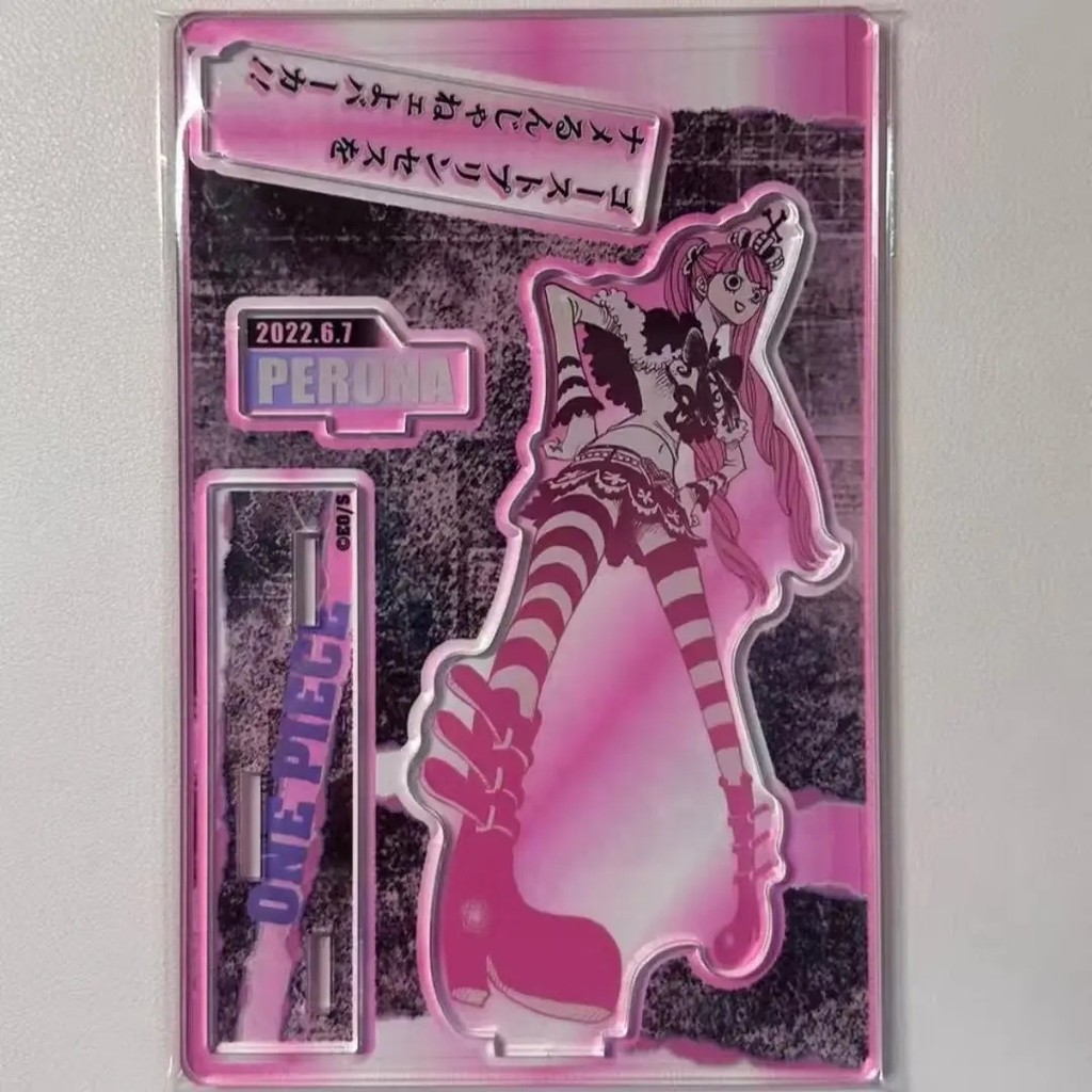 Standee Anime Perona One Piece Mô Hình Acrylic Trang Trí Bàn Học Đảo Hải Tặc Figure Mica Trong Suốt 