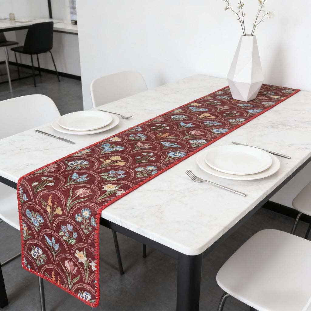 Table Runner Cotton Linen Table Runner Phong cách Bắc Âu, Table Runner cho bàn ăn, Tủ TV & Bàn trung