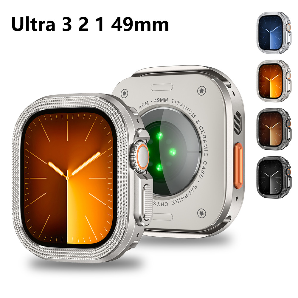 Ốp Hợp Kim Nhôm Sang Trọng Cho iWatch Ultra 3 49 Mm Ốp Lưng Khung Bảo Vệ Cho Iwatch Ultra 2 1 49mm P