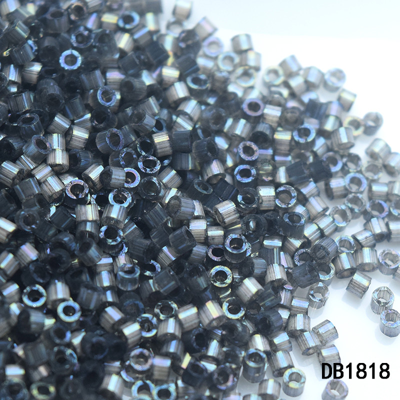 Xinxin DIY Nhật Bản Nhập Khẩu Yuxing Hạt Cổ 1.6mm Đen Mercerized DB1818 Phương Pháp Thêu Hạt 5g khoả