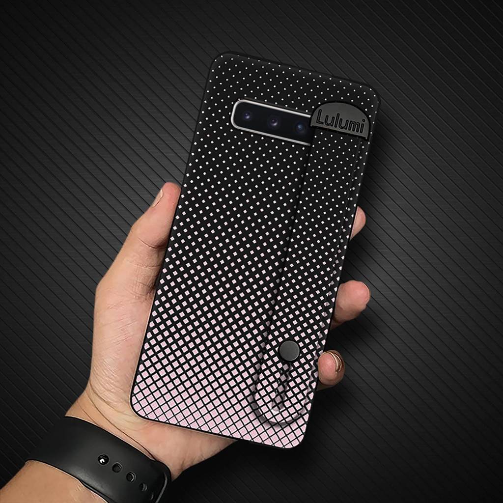 Ốp Điện Thoại Bền Chống Bụi Cho Samsung Galaxy S10 / SM-G973N Giá Đỡ Điện Thoại Hình Học Silicon Màu