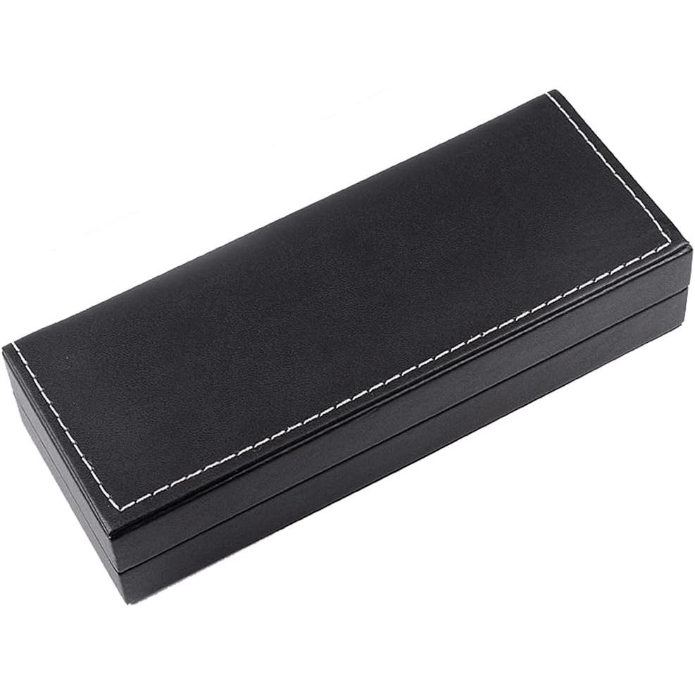 Luzen 1 Da PU Dài Bút Hộp Quà Tặng Hình Chữ Nhật Trống Bi Đài Phun Nước Hiển Thị Bút Sắp Xếp Hộp Bảo