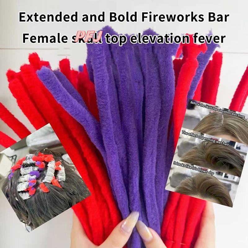 PFJ 4 / 6 / 8 / 10 / 12MM Afro Hair Perm Rods Nhỏ gợn sóng Lông Tơ Ngô Perm Con Lăn Curlers Bar Wild