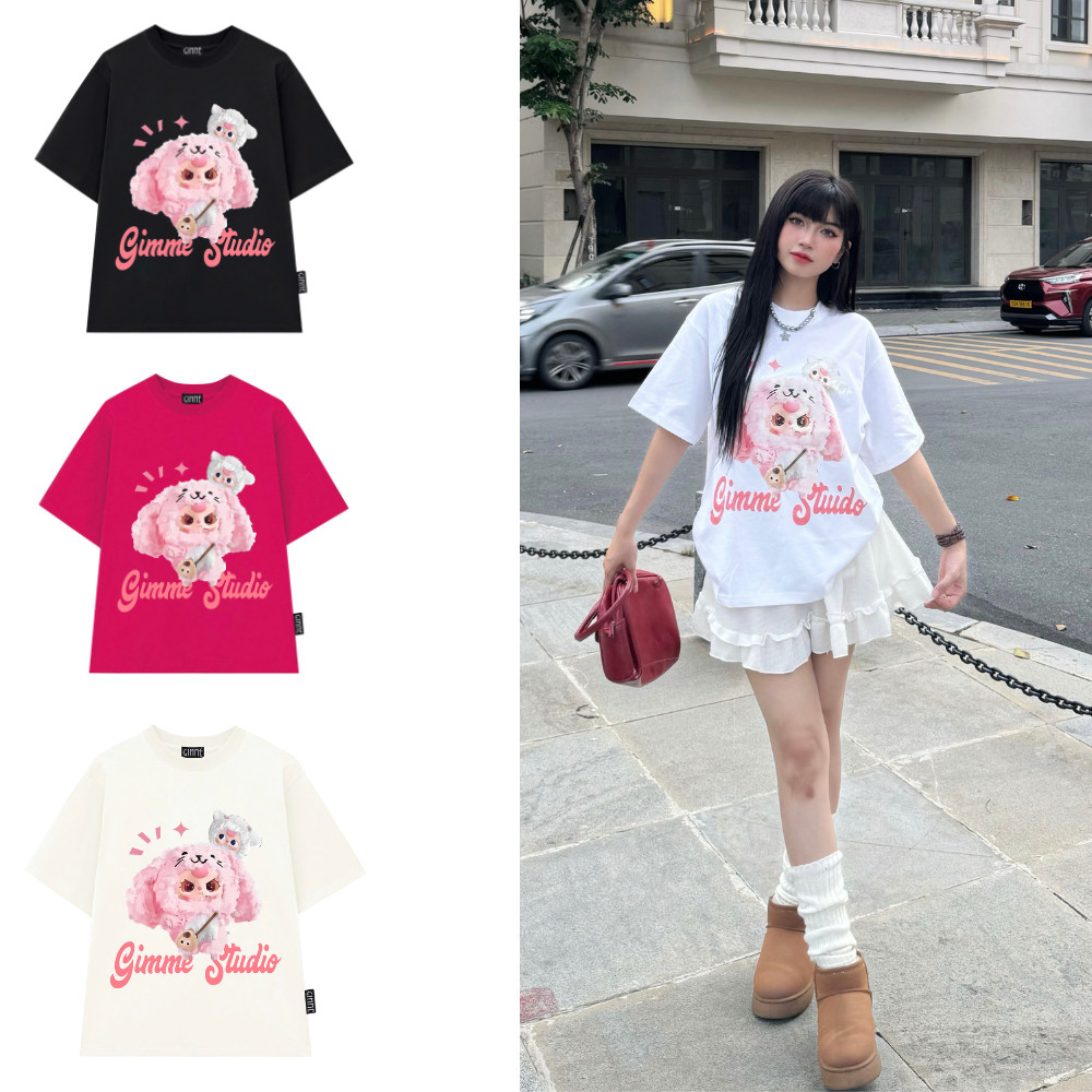 Áo Thun Gimme Tee Oversize - Hình In Baby Tree Unisex Cotton - 250gsm Co Dãn 2 Chiều - GMT70