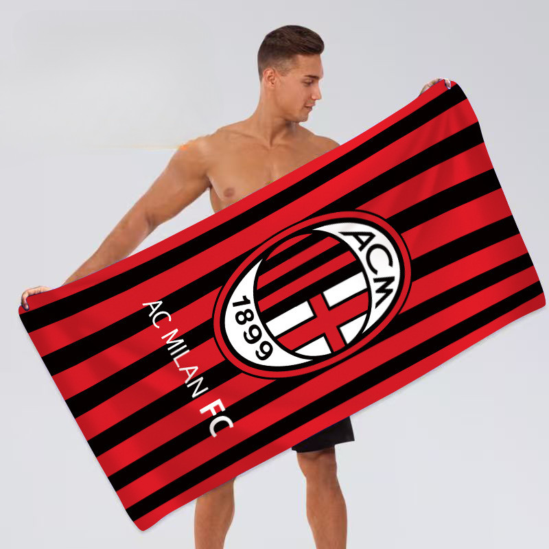 Bóng Đá World Cup Đội Quốc Gia Logo Khăn Tắm Lớn Cặp Đôi Nam Nữ Tập Gym Không Lint Thấm Hút Nước Tắm