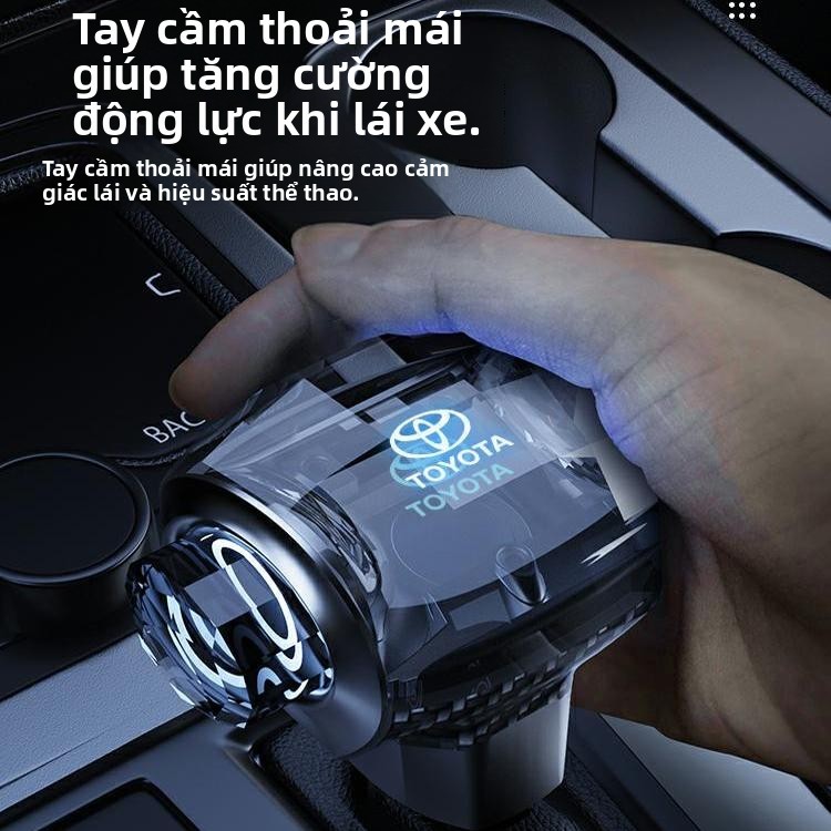 Crystal Shift Knob LED Shift Knob Phù hợp Toyota Yaris Cross/Vios Thay thế nội thất xe hơi