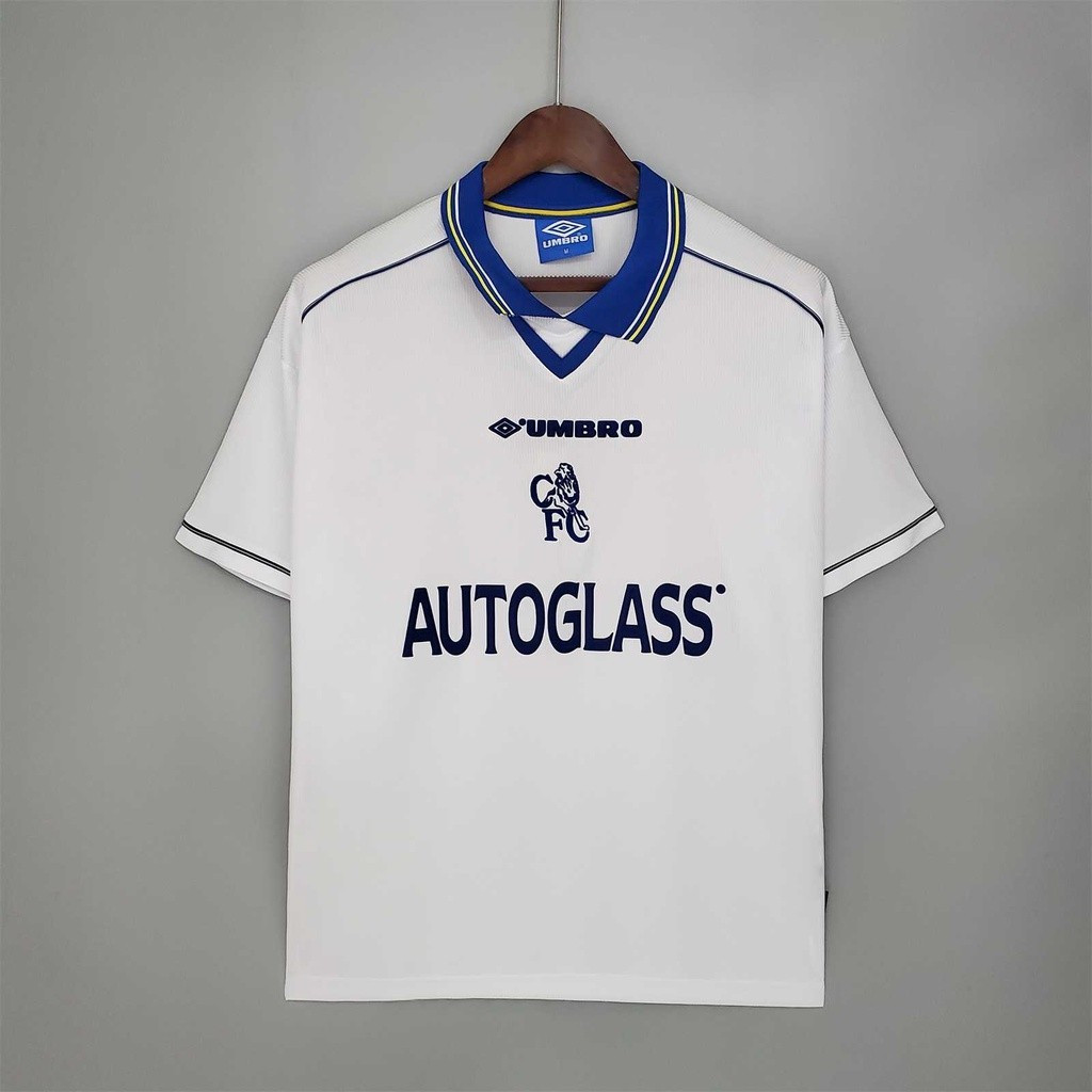 98-00 Chelse-a Away Retro Soccer Jersey Bóng đá #Zola