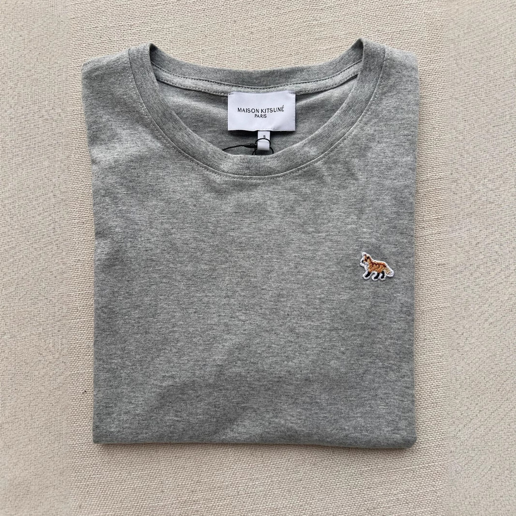 Maison Kitsune Fox New Exquisite Walking Fox Leisure T Unisex Short Sleeve T-Shirt