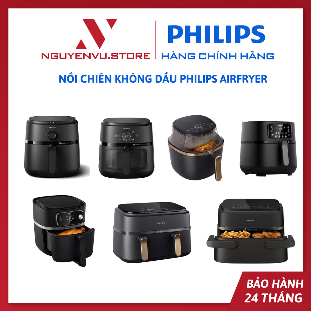 [KHO HN - HCM] Nồi chiên không dầu Philips NA120 |  NA230 | NA342 | NA332 | NA120 | NA220 | NA231 - 
