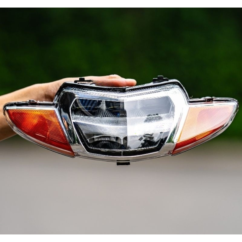 Pha led Wave Alpha/ZX, Wave nhỏ, Wave lùn (bảo hành 1 năm) anh sáng mạnh chống nước tuyệt đối