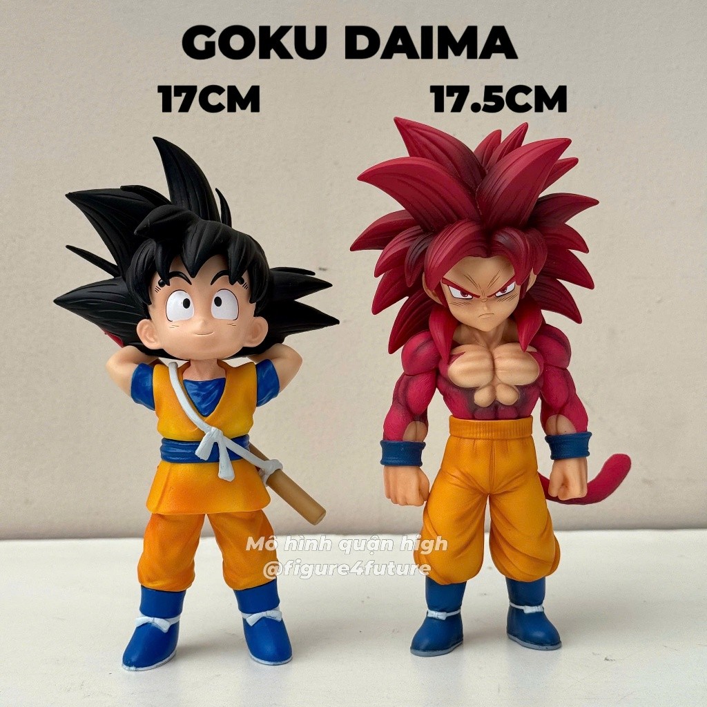 Goku Daima super saiyan 4 ssj4 goku daima - Mô hình Son Goku kid dạng ssj4 cao 18cm Dragonball Daima