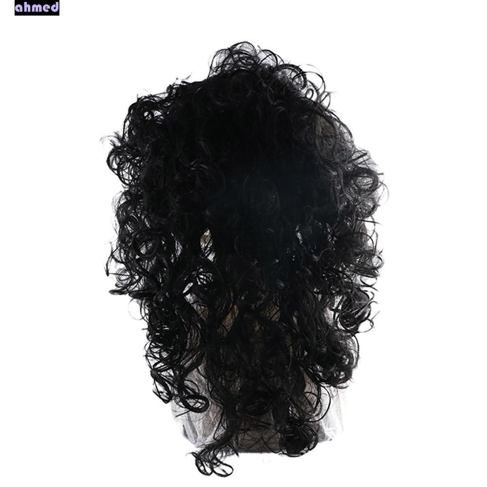 AHMED Tóc Giả Nam Style Hippie Disco - Soft, Heat Resistant, Invisible Synthetic Wig