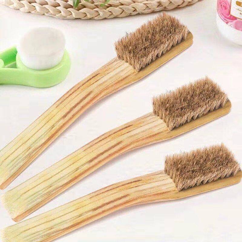 Dry Cleaner Clothes Cleaning Brush Advanced Pig Hair Brush Soft Brush Tablet Pig Hair Brush down Jac