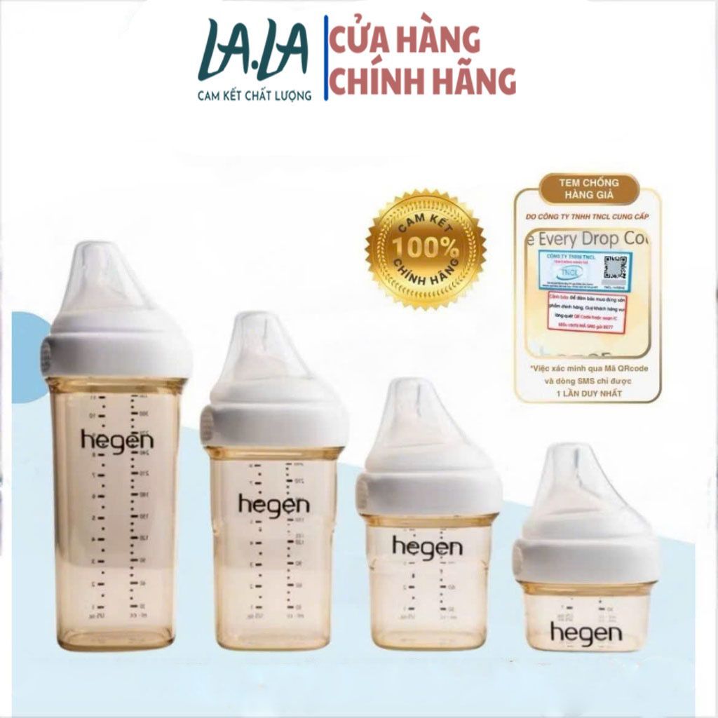 Bình sữa Hegen PPSU 150ml - 240ml .FULL BOX