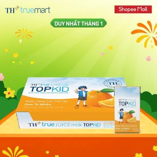  Thùng 48 hộp nước uống sữa trái cây TOPKID hương cam tự nhiên 110 ml  110 ml x 48  