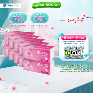  Combo 10 Gói Khăn giấy lụa rút Softpack Bless You Alavie - 250 tờ 