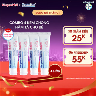  Bộ 4 tuýp kem chống hăm Bepanthen Balm dạng kem mỡ 30g tuýp 