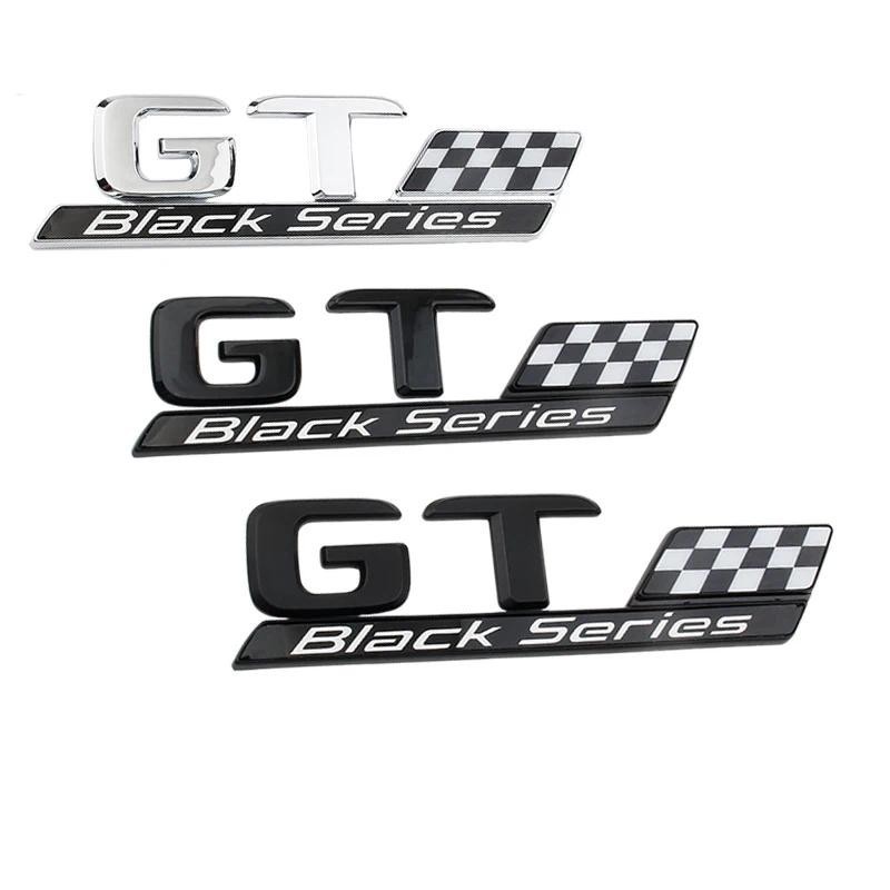 Xe ABS GT Đen Series Logo Đề Can Dán Cho Xe Mercedes Benz AMG GT53 GT63 A45 C63 A35 C43 E53 E63 Thân