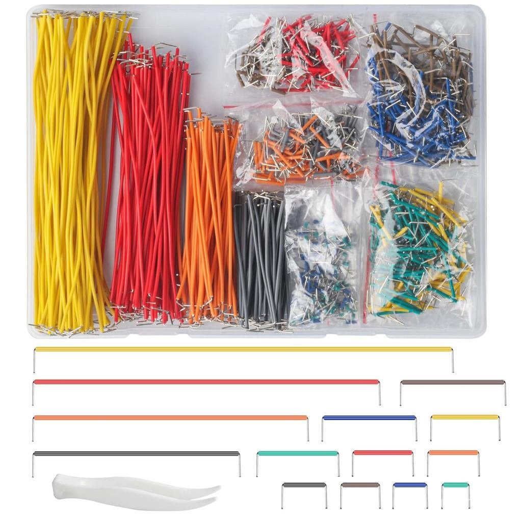 840 Chiếc Breadboard Jumper Wires Kit, PCB Breadboard Jumper Wire Cables, Bộ dây Breadboard linh hoạ