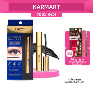  Mascara Nongchat Browit Siêu tơi dài và cong mi dạng lược My Everyday 5.5g Endless Night 