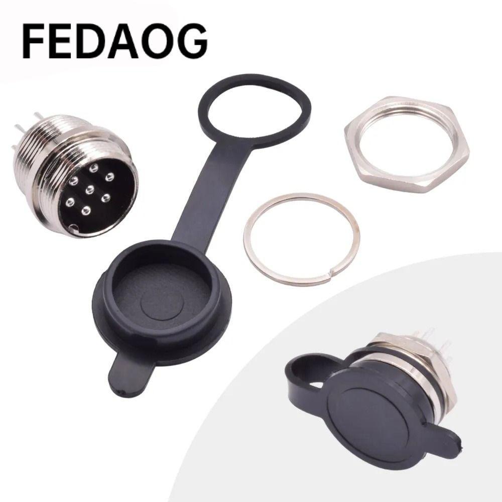 Vỏ ổ cắm tròn hàng không FEDAOG, Nắp chống bụi GX12 GX16 GX20 GX12 GX16 GX20 nhẹ, Vỏ bảo vệ chống rò