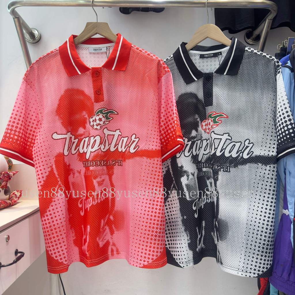 Áo sơ mi polo lưới cao cấp Trapstar American Retro