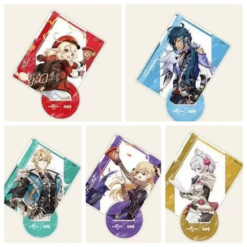Standee Anime Genshin Impact Mô Hình Mica Acrylic Trang Trí Bàn Học Nhân Vật Klee Kaeya Noelle Fisch