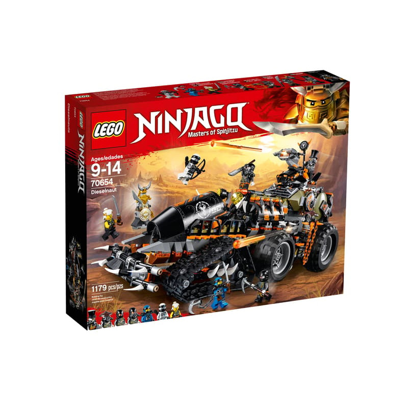 LEGO NINJAGO 70654 Đồ Chơi Lắp Ráp Pháo Đài Di Động Dieselnaut